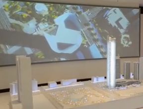 激光和投影互動亮化沙盤